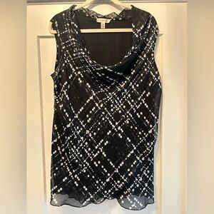 Dressbarn Black and White Top